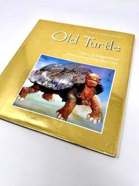Old Turtle by Douglas Wood Gold Edition Illustrated Hardcover bestseller book